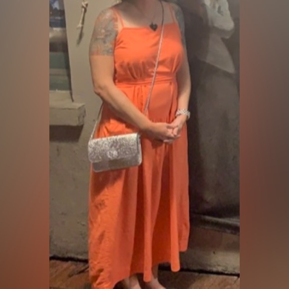 Orange gap dress